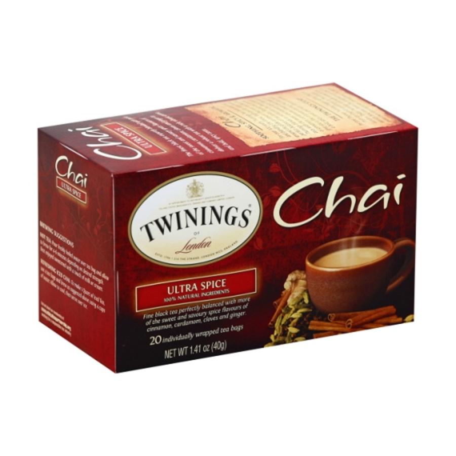 チャイティーウルトラスパイス20ティーバッグ トワイニング Twinings Chai Tea, Ultra Spice 20 Tea