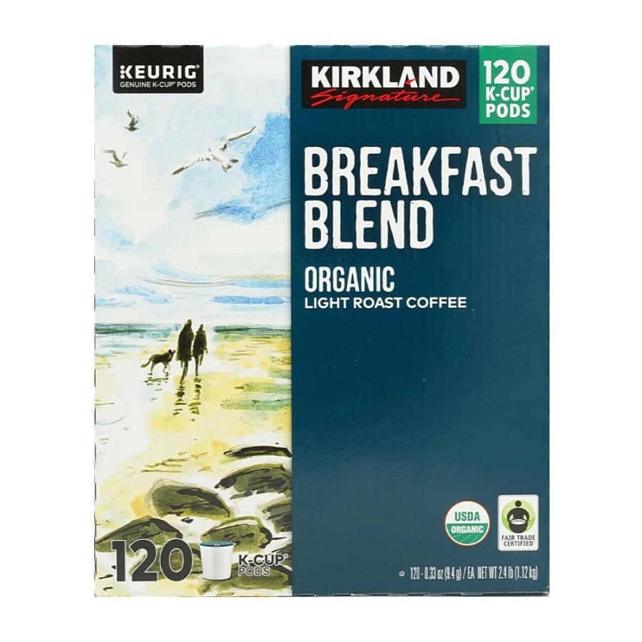 カークランド ブレックファーストブレンド オーガニックライトローストコーヒー Kカップ 120個入り Kirkland Signature