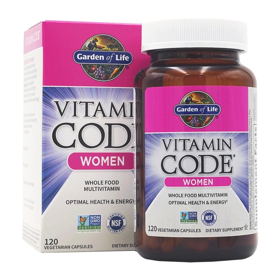 ビタミンコードウーマンホールフードマルチビタミン、120ベジカプセル Vitamin Code Women Whole Food