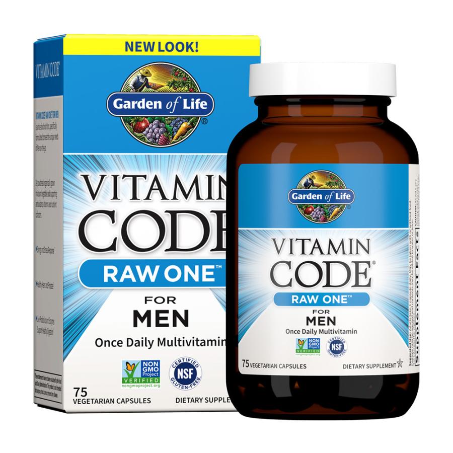 ビタミンコードローワンフォーマン、75ベジカプセル Vitamin Code Raw One for Men, 75 Vegetarian