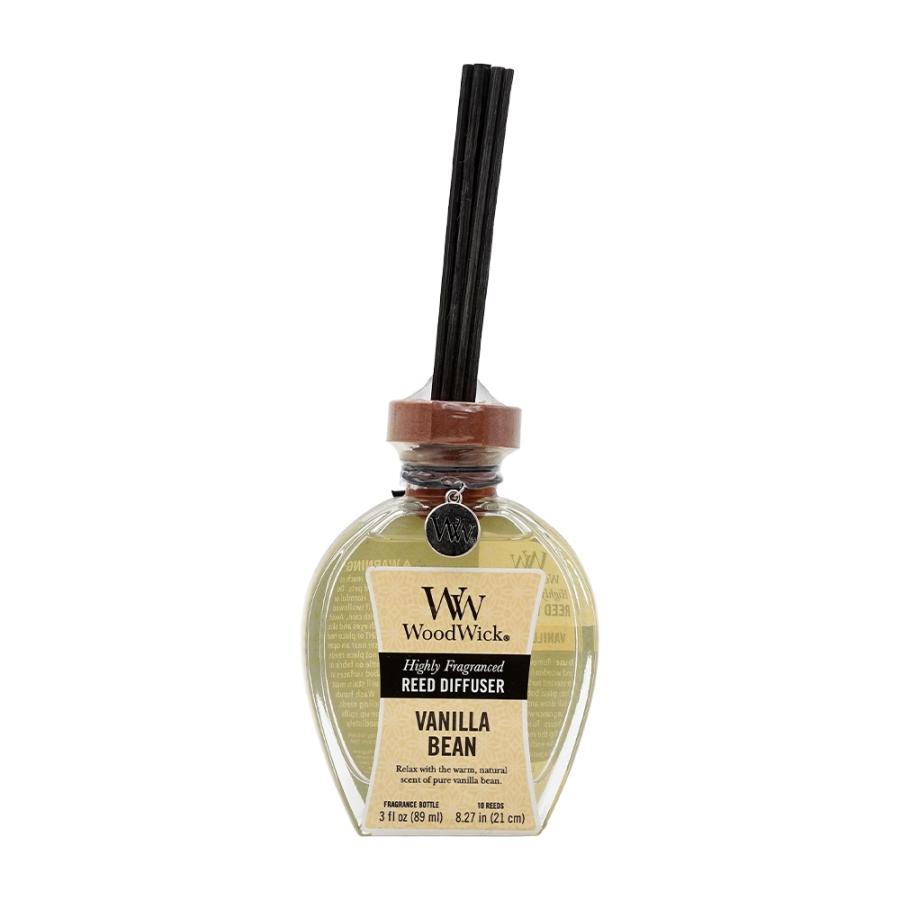 リードディフューザーバニラビン、89ml ウッドウィック Reed Diffuser Vanilla Bean, 3 fl oz