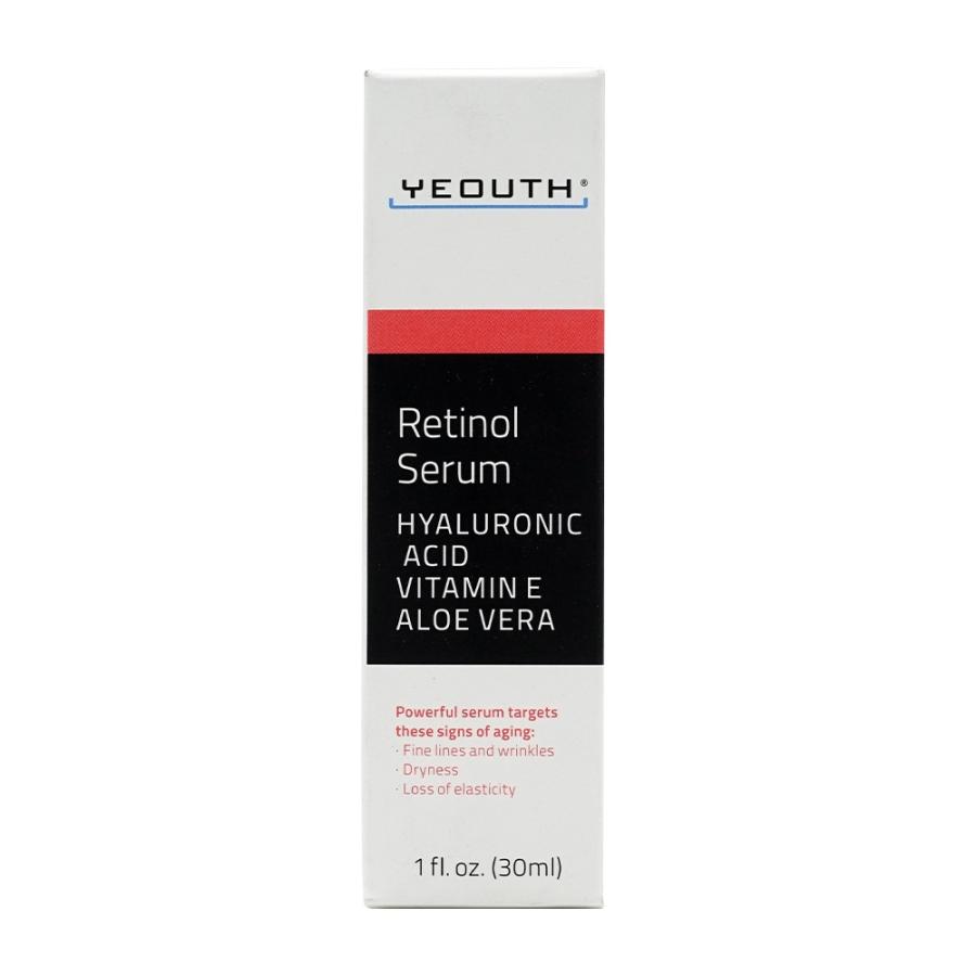 レチノールセラムウィズヒアルロン酸、ビタミンE、アロエベラ30ml Yeouth Retinol Serum with Hyaluronic