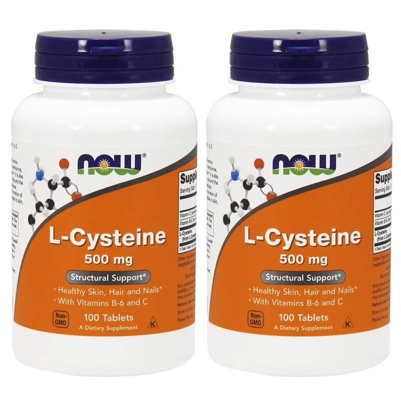 Lシステイン 500mg ナウフーズ100錠 2本セット L-Cysteine 500mg 100tablets 2set Now Foods｜supla