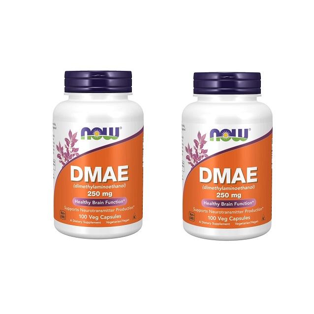 ナウフーズ DMAE 250mg 100ベジカプセル 2セット Now Foods DMAE (dimethylaminoethanol