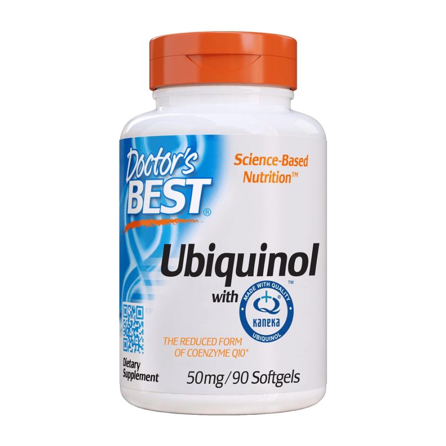 ドクターズベスト ユビキノール withカネカ 50mg 90ソフトジェル【Doctor's Best】Ubiquinol with Kaneka Ubiquinol 90 Softgels｜supla