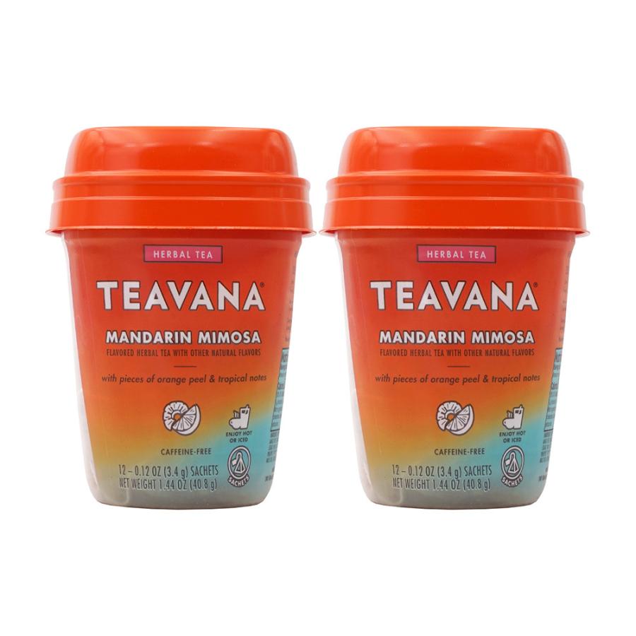 ハーブティー マンダリンミモザ カフェインフリー 12個入り ティバーナ 2セット【Teavana】Herbal Tea Mandarin