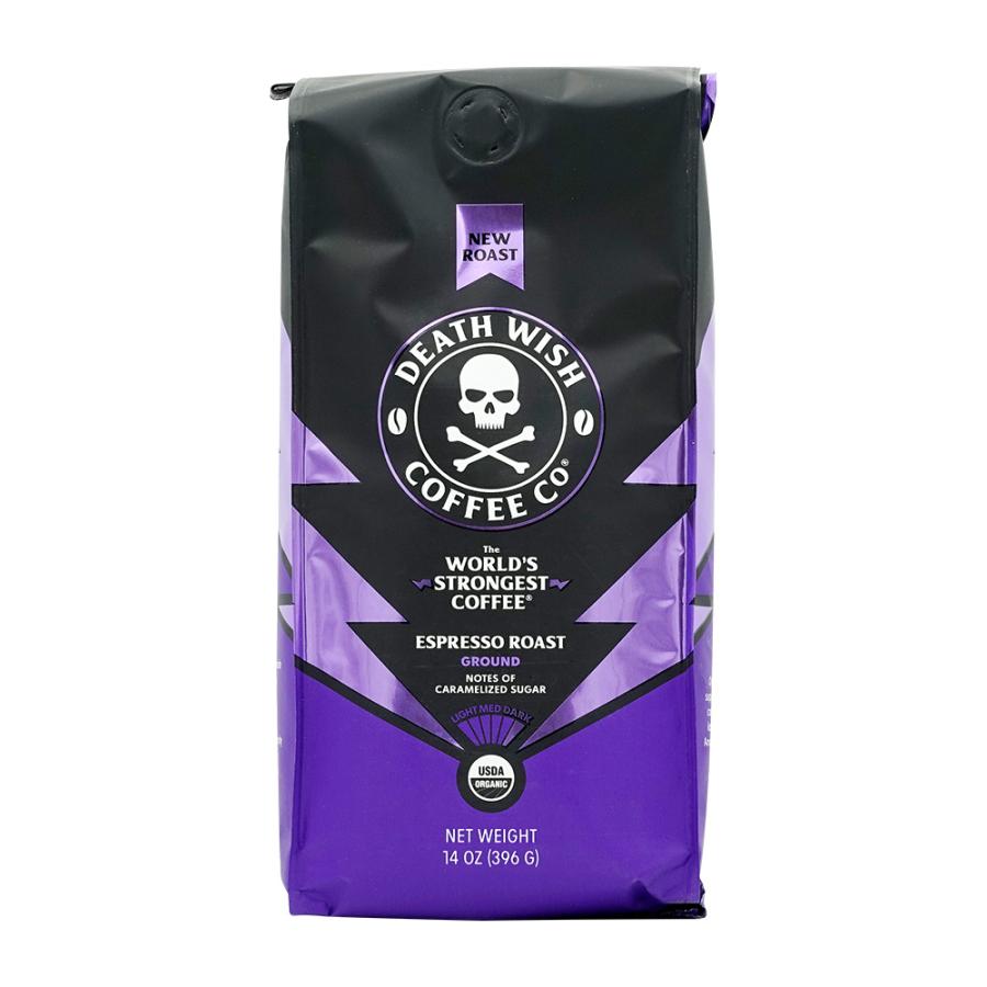 Death Wish Coffee Co エスプレッソローストグラウンドコーヒーダーク、396 g Espresso Roast Ground