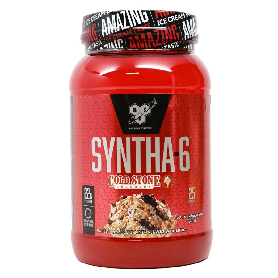 ビーエスエヌ シンサ-6 コールドストーンクリーマリー ジャーマンチョコレート 1.17 kg BSN Syntha-6 Cold Stone Creamery, German Chocolate 2.59 lb｜supla