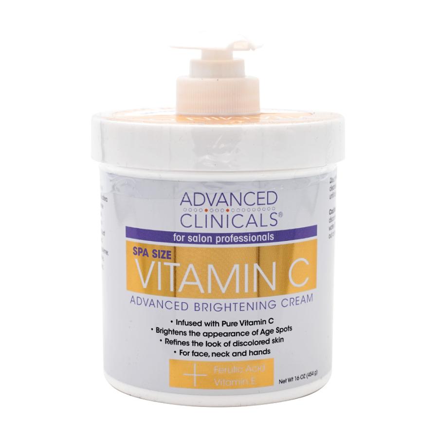 ビタミンC アドバンスドブライトニングクリーム454g アドバンスドクリニカルズ Advanced Clinicals Vitamin C
