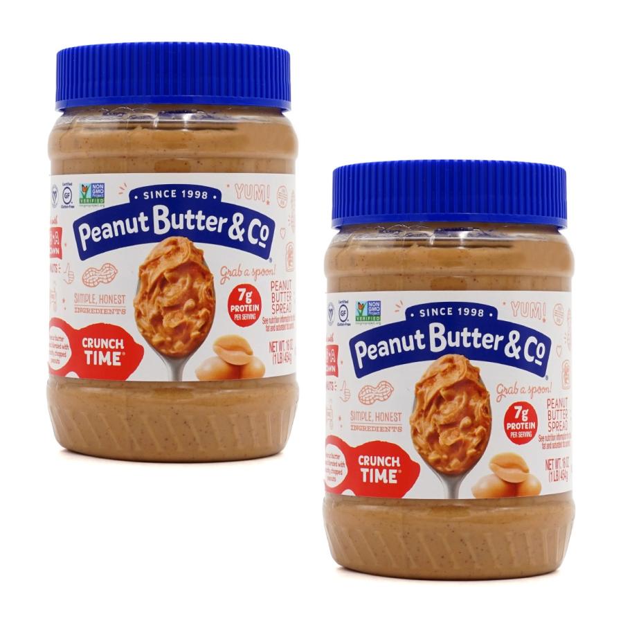 ピーナッツバター＆コー ピーナッツバター クランチ 454g 2個セット【Peanut Butter  Co】Peanut Butter  Spread Crunch Time 16 oz 2set :851087000021-p2:SUPLA ヤフー店 - 通販 -  Yahoo!ショッピング