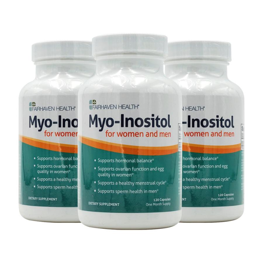 ミオ - イノシトールフォーマン＆マン、120カプセル3個セットMyo-Inositol， for Women and Men 120 Capsules