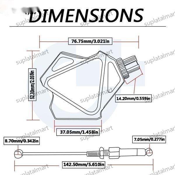 クラッチレバー スズキ 250SB DR250R DRZ400 S SM RM 85 125 250 RMX250S RMZ 250 450 オートバイスタント 簡単プルケーブルシステム｜suplatalmart｜06