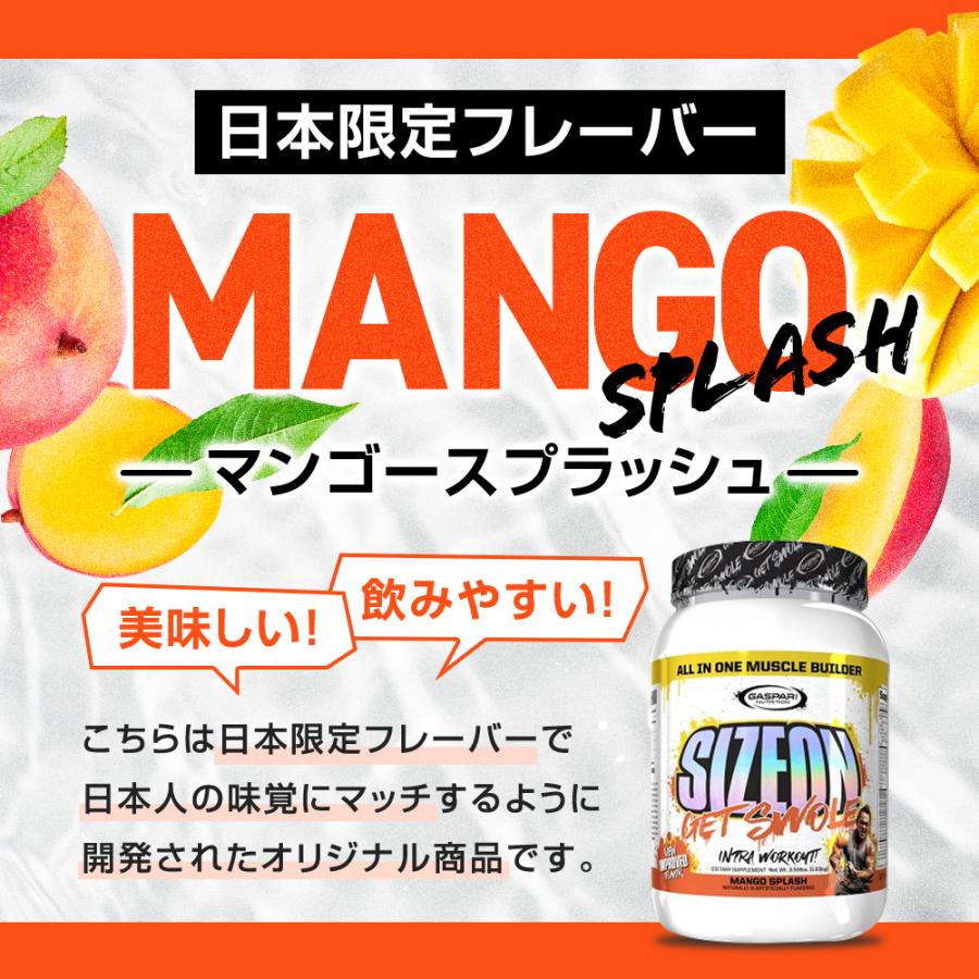 サイズオン マキシマムパフォーマンス Hide's マンゴースプラッシュ 1632g  | 山岸秀匡プロシグネイチャーモデル 日本限定 Gaspari Nutrition | GASPARI NUTRITION | 05