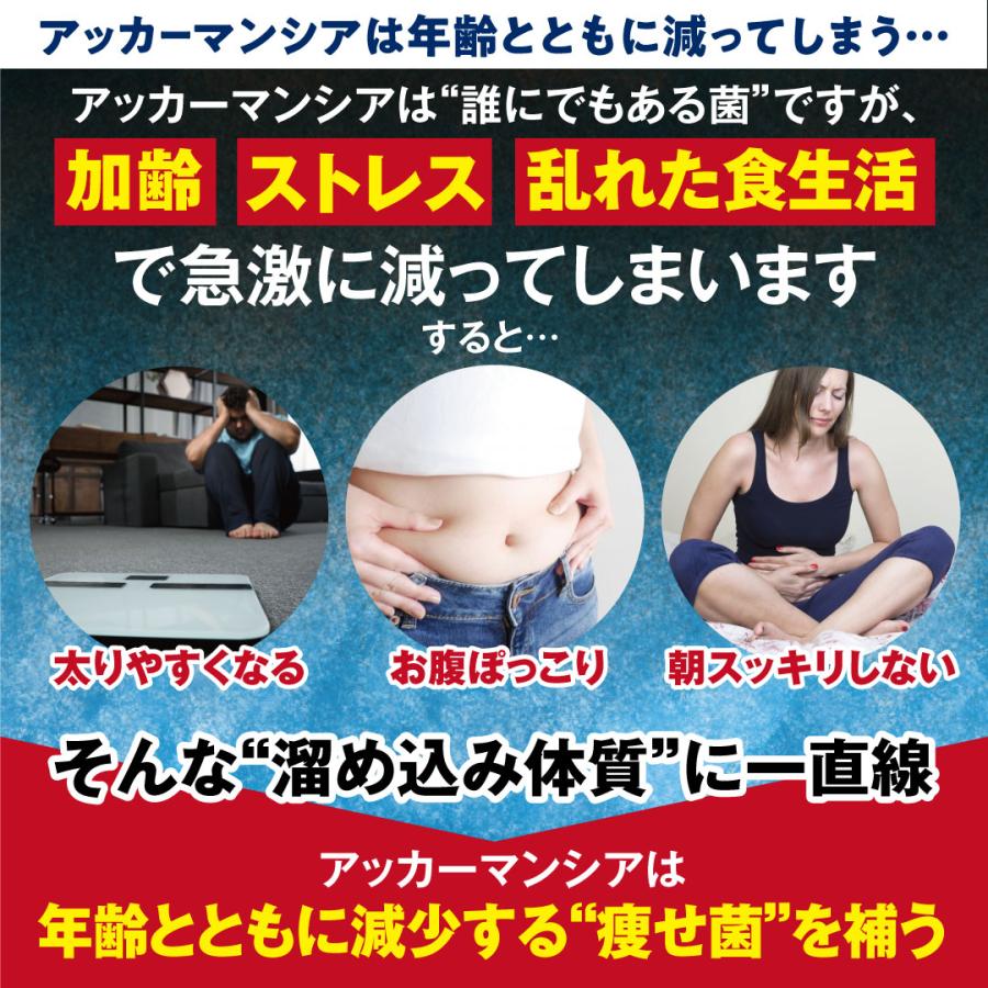 腸内環境 サプリ アッカーマンシア 痩せ菌 若見え菌 （菌数：1億個