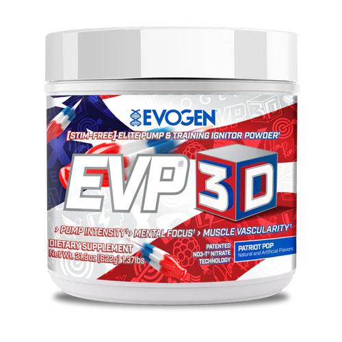 EVP 3D  ノンスティム プレワークアウト パトリオットポップ 622g  EVOGEN エボジェン プレワークアウト パンプ 筋トレ ボディメイク スポーツサプリ | 
