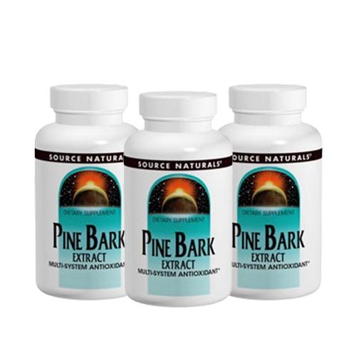 【3個セット】パインバーク（松樹皮）エキス 150mg Pine Bark Extract 60粒 Source Naturals ソース ナチュラルズ | 