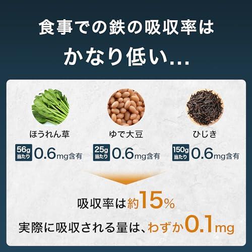 鉄分サプリメント【6.6ヶ月分/薬剤師監修】 1粒6mg(200粒入り