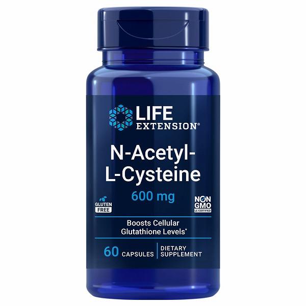 LIFE EXTENSION（ライフエクステンション ）N-アセチル-L-システイン（NAC）600mg／60カプセル の商品画像