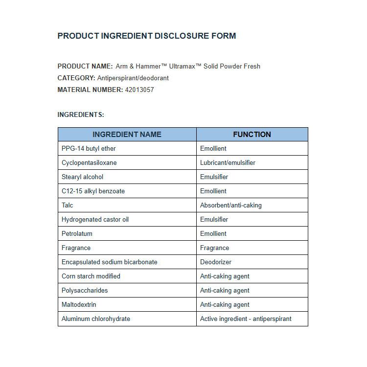 ARM & HAMMER アームアンドハンマー ウルトラマックス デオドラント