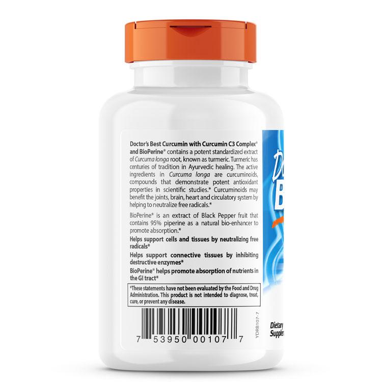 ドクターズベスト 高吸収クルクミン 500mg 120粒 カプセル Doctor's Best High Absorption Curcumin サプリメント ターメリック ウコン｜supplefactory｜05