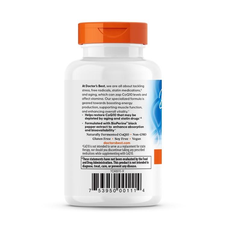 高吸収 コエンザイムQ10 CoQ10 200mg 60粒 Doctor's BEST （ドクターズ