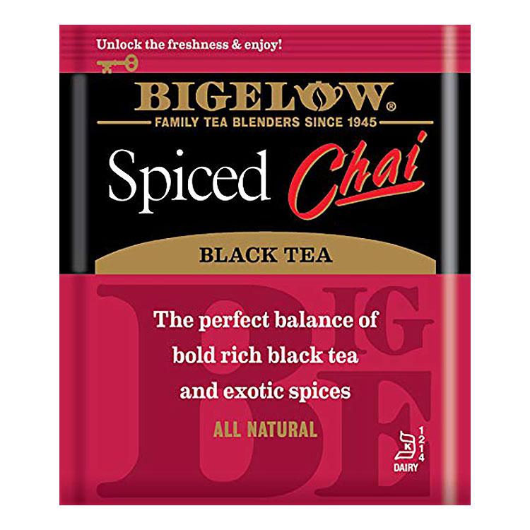 ビゲロー スパイス チャイ ブラックティー 20包 49g (1.73oz) BIGELOW Spiced Chai Black Tea 厳選