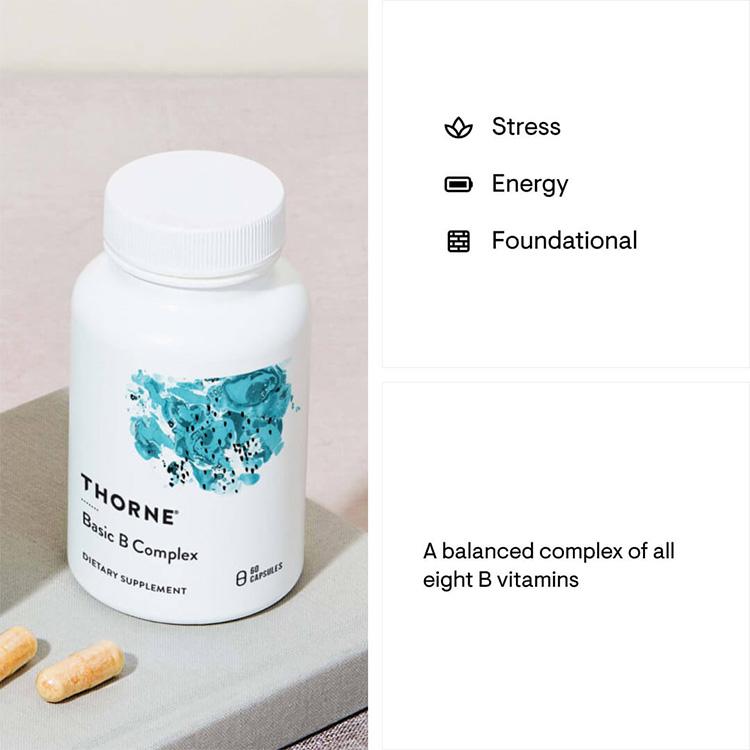 ソーン ベーシック B コンプレックス カプセル 60粒 Thorne Basic Complex 60 Capsules ビタミン ビタミン ...