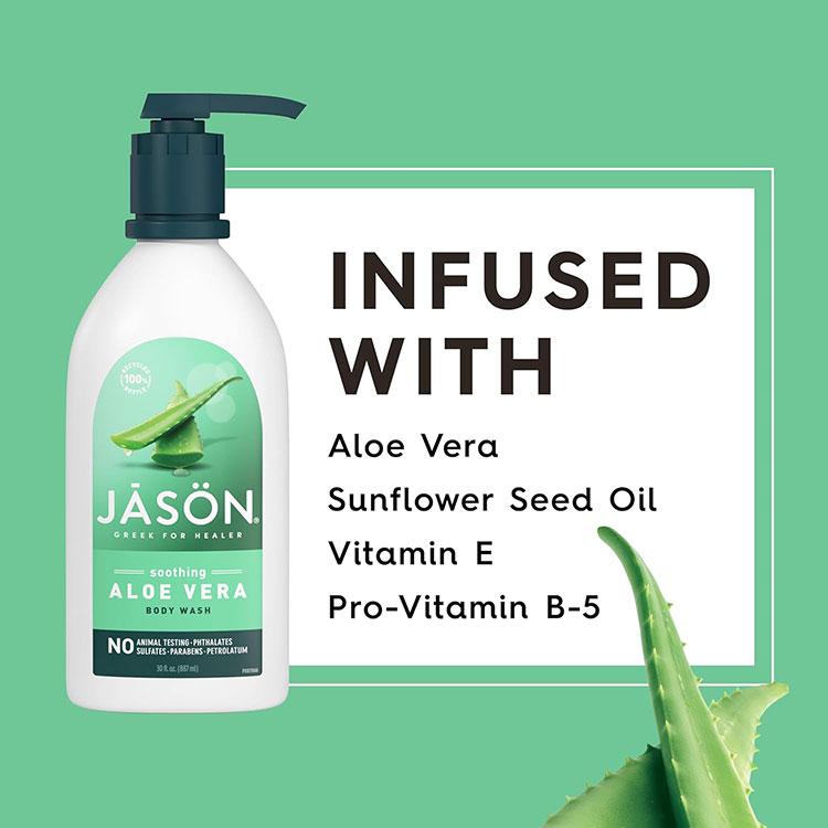 ジェイソンナチュラル ボディソープ アロエベラ 887ml (30floz) Jason