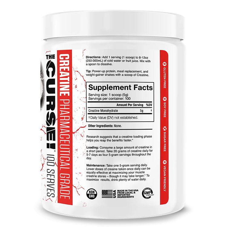 ザ・カース！ クレアチン ノンフレーバー 500g (17.6oz) パウダー JNX