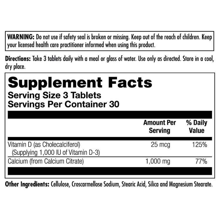 カル クエン酸カルシウム ＋ ビタミンD3 90粒 タブレット KAL Calcium Citrate + D3 90 Tablets サプリ