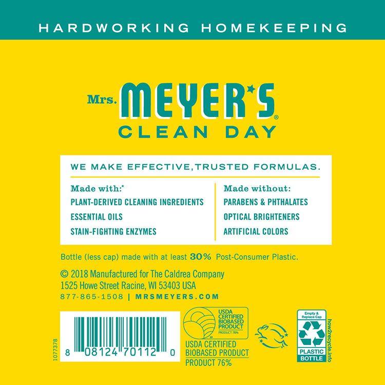 ミセスメイヤーズクリーンデイ リキッド 洗濯洗剤 ハニーサックルの香り 1.8L (64floz) Mrs. Meyers Clean Day Honeysuckle Laundry Detergent｜supplefactory｜09