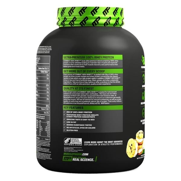 [正規代理店] マッスルファーム コンバット 100%ホエイ プロテイン クッキー&クリーム味 2.2kg (5LB) MusclePharm Combat 100% Whey Cookies'N Cream｜supplefactory｜02