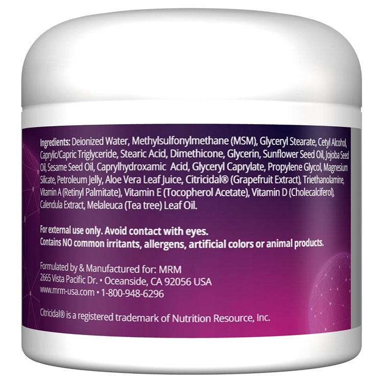 MSM クリーム 113g 4oz MRM エムアールエム ズキズキ カサカサ