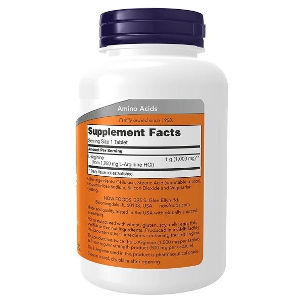 L-アルギニン 1000mg 120粒 NOW Foods (ナウフーズ)｜supplefactory｜02