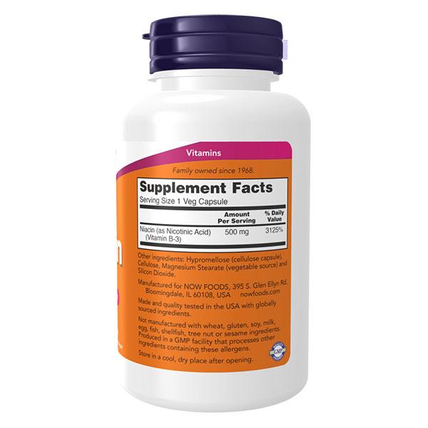 NOW Foods（ナウフーズ） ナイアシン サプリメント 500mg 100粒 NOW
