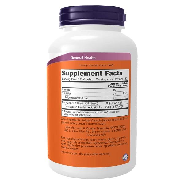 NOW Foods（ナウフーズ） CLA 共役リノール酸 サプリメント 800mg 180 