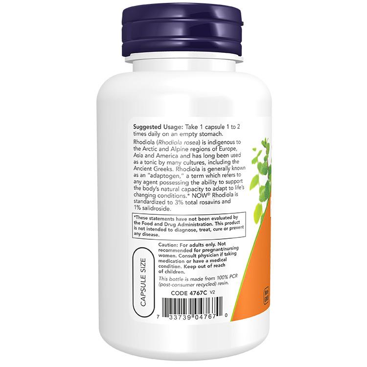 NOW Foods（ナウフーズ） ロディオラ ロゼア 500mg ベジカプセル 120粒