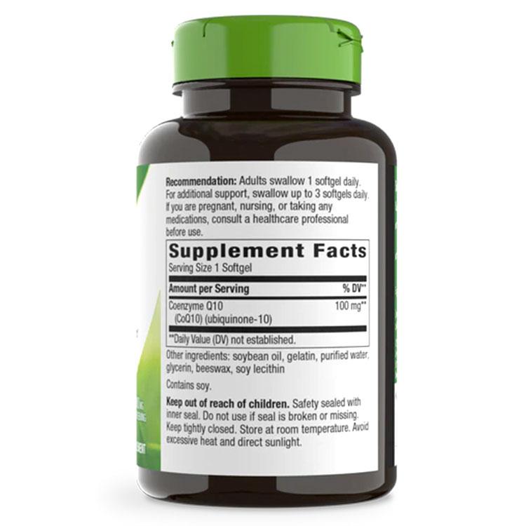 ネイチャーズウェイ コエンザイムQ10 (ユビキノン) 100mg 120粒 ソフトジェル Nature's Way CoQ10 サプリメント 酸化型 CoQ10 お取り寄せの画像