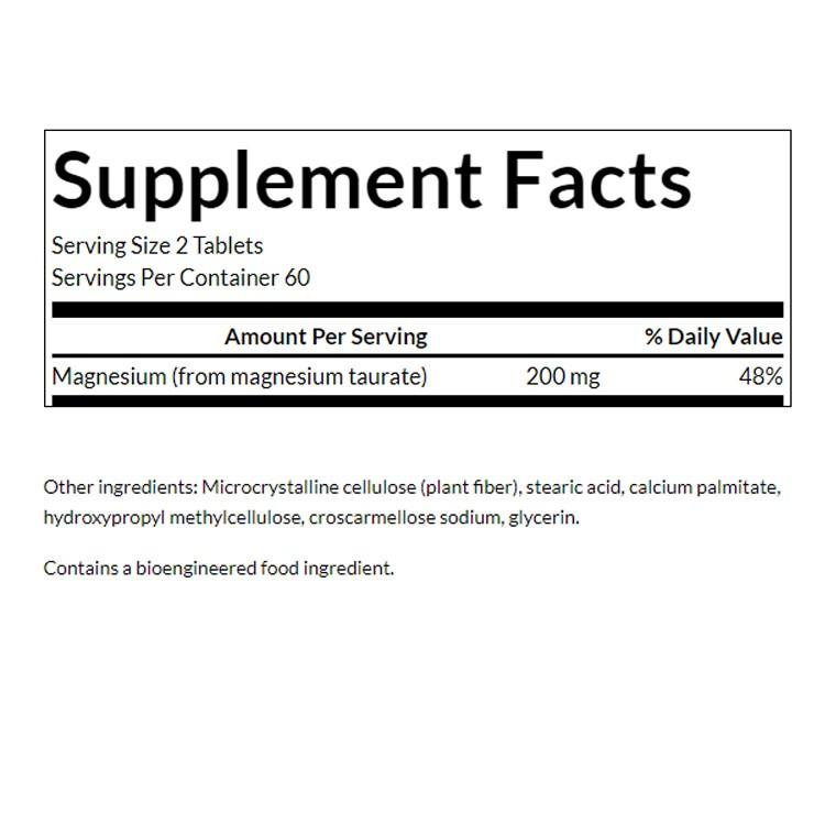 Swanson Magnesium Taurat 100 Mg – 120 Tabletten Für Muskeln, Nerven & Wohlbefinden