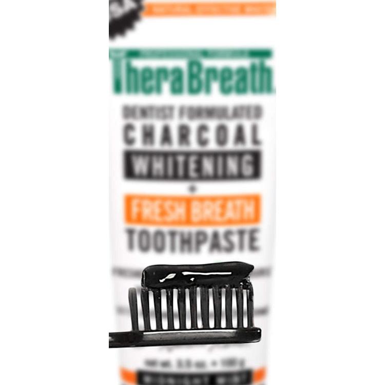 【クーポンあり】セラブレス フレッシュブレス チャコール歯磨き粉 ミッドナイトミント 100g TheraBreath Fresh ...