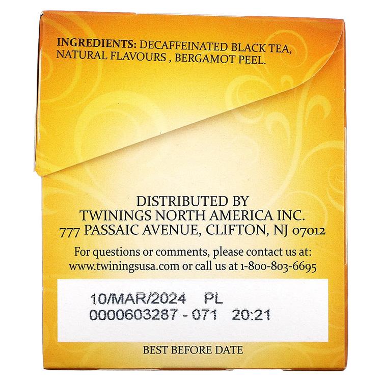 TWININGS（トワイニング） アールグレイ ブラックティー デカフェ 20包
