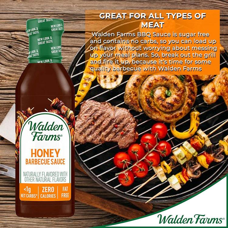 ウォルデンファームス ハニー BBQソース 355ml (12oz) Walden Farms HONEY BBQ Sauce バーベキューソース ゼロカロリー ヘルシー｜supplefactory｜07