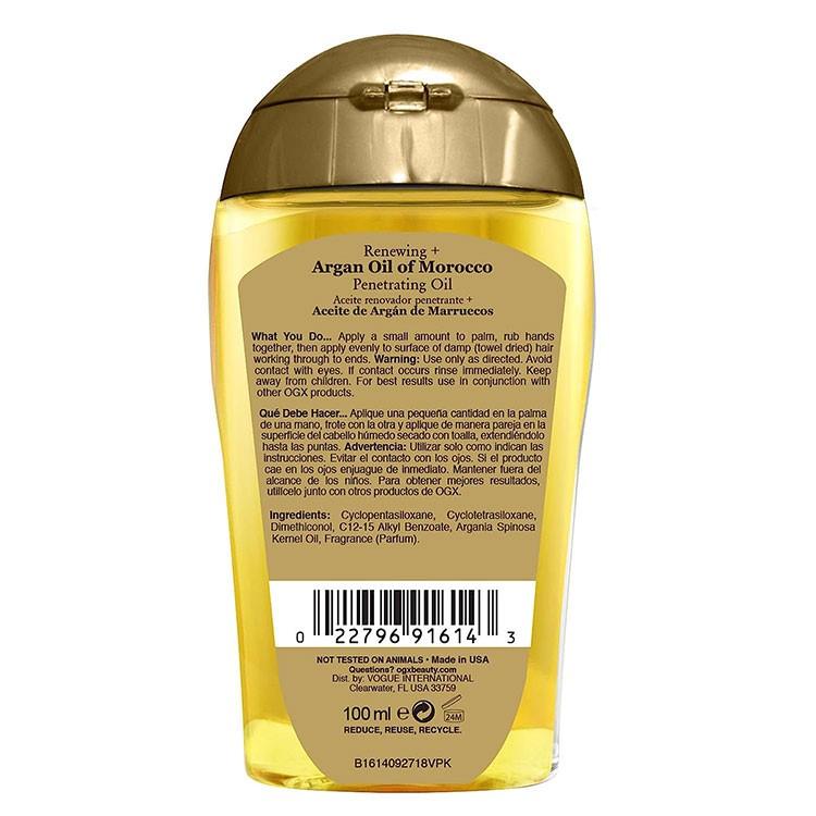 OGX リニューイング モロッコ産アルガンオイル配合 ヘアオイル 100ml