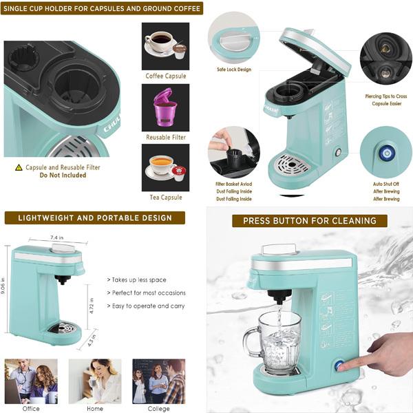 カプセル式コーヒーメーカー シングルカップ 全5色 おしゃれ Single Cup Coffee Maker Coffee Brewer【オシャレなアメリカデザイン】ロサンゼル カプセル式コーヒーメーカー シングルカップ 全5色 おしゃれ Single Cup Coffee Maker Coffee Brewer【オシャレなアメリカデザイン】ロサンゼル