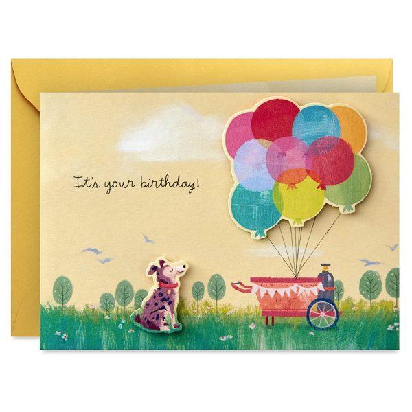 ペーパーワンダーポップアップバースデーカード 犬と風船 封筒付き 1枚 Hallmark ホールマーク Zp 米国サプリのnatural Harmony 通販 Yahoo ショッピング