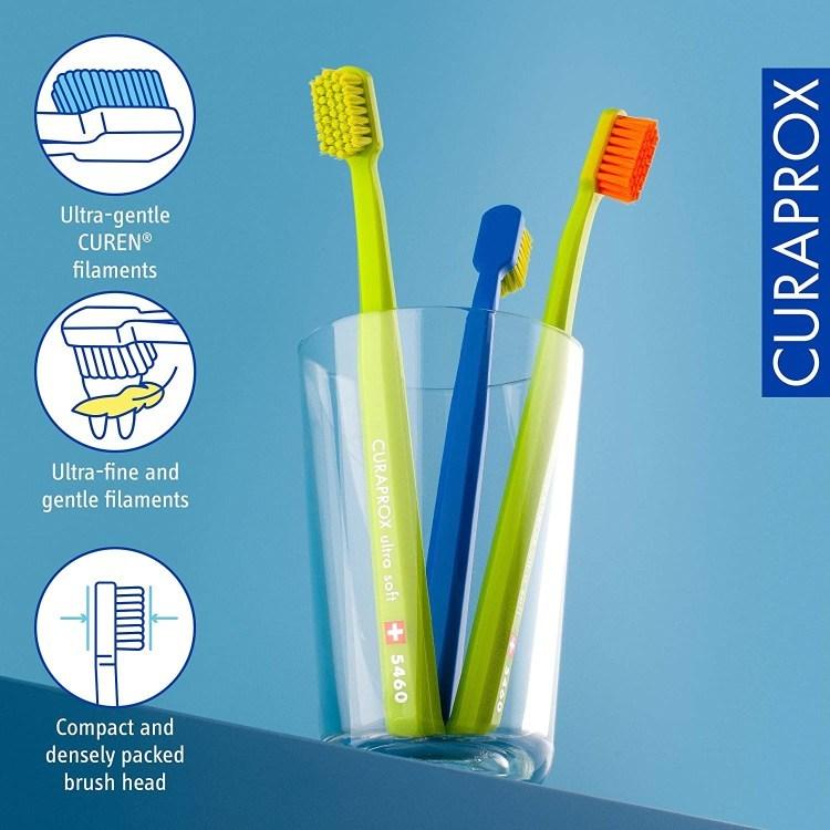 クラプロックス ウルトラソフト 歯ブラシ 大人用 3本入り Curaprox CS 5460 Ultra-Soft Toothbrush｜supplefactory｜04