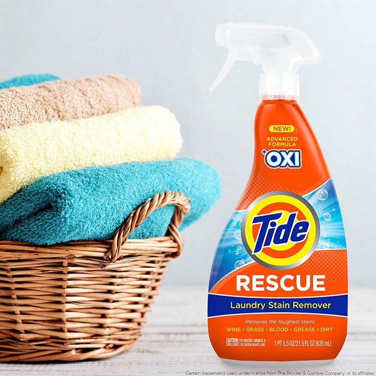 タイド ランドリー ステインリムーバー しみ抜き剤 ウィズ オキシ 635ml (21.5oz) Tide Laundry Stain Remover with Oxi 漂白 酸素系 スプレー 液体｜supplefactory｜04