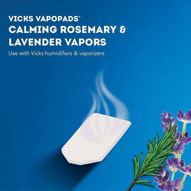 ヴィックス 加湿器用 ヴェポパッド ローズマリー・ラベンダー・ユーカリの香り 6枚入り Vicks Vapo Pads Rosemary Lavender & Eucalyptus 交換用｜supplefactory｜07