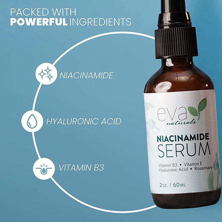 エヴァナチュラルズ ナイアシンアミド セラム 60ml (2oz) Eva Naturals Niacinamide Serum スキンケア