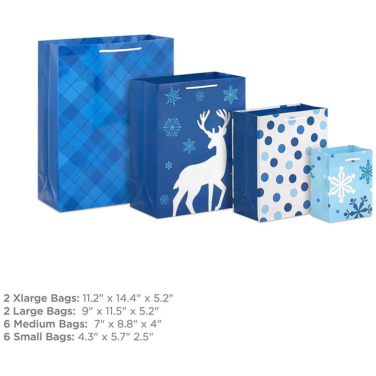 ホールマーク イメージアート アソーテッド ホリデーギフトバッグ バンドル Hallmark Image Arts Assorted Holiday Gift Bag Bundle (16 Bags)｜supplefactory｜04